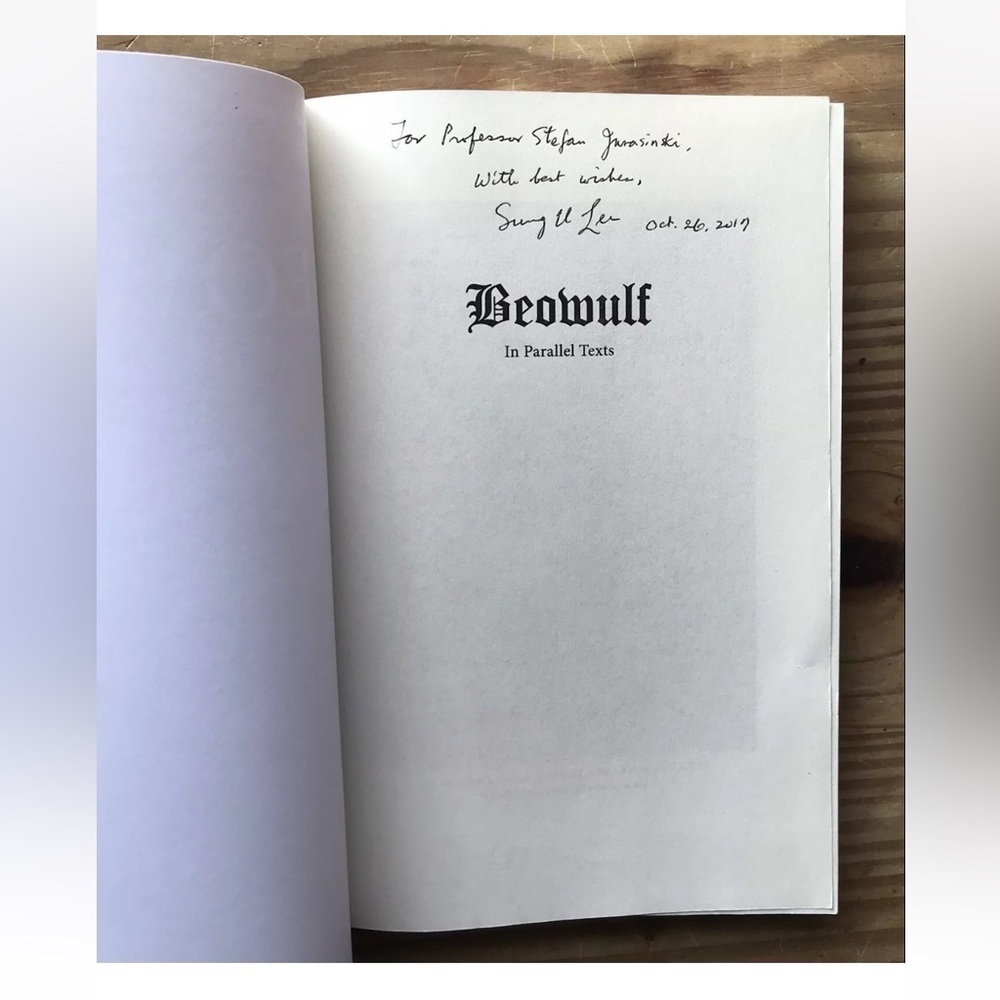 Beowulf In Parallel Texts Signed By Translator Sung-Il Lee Paperback Book - Picture 4 of 7